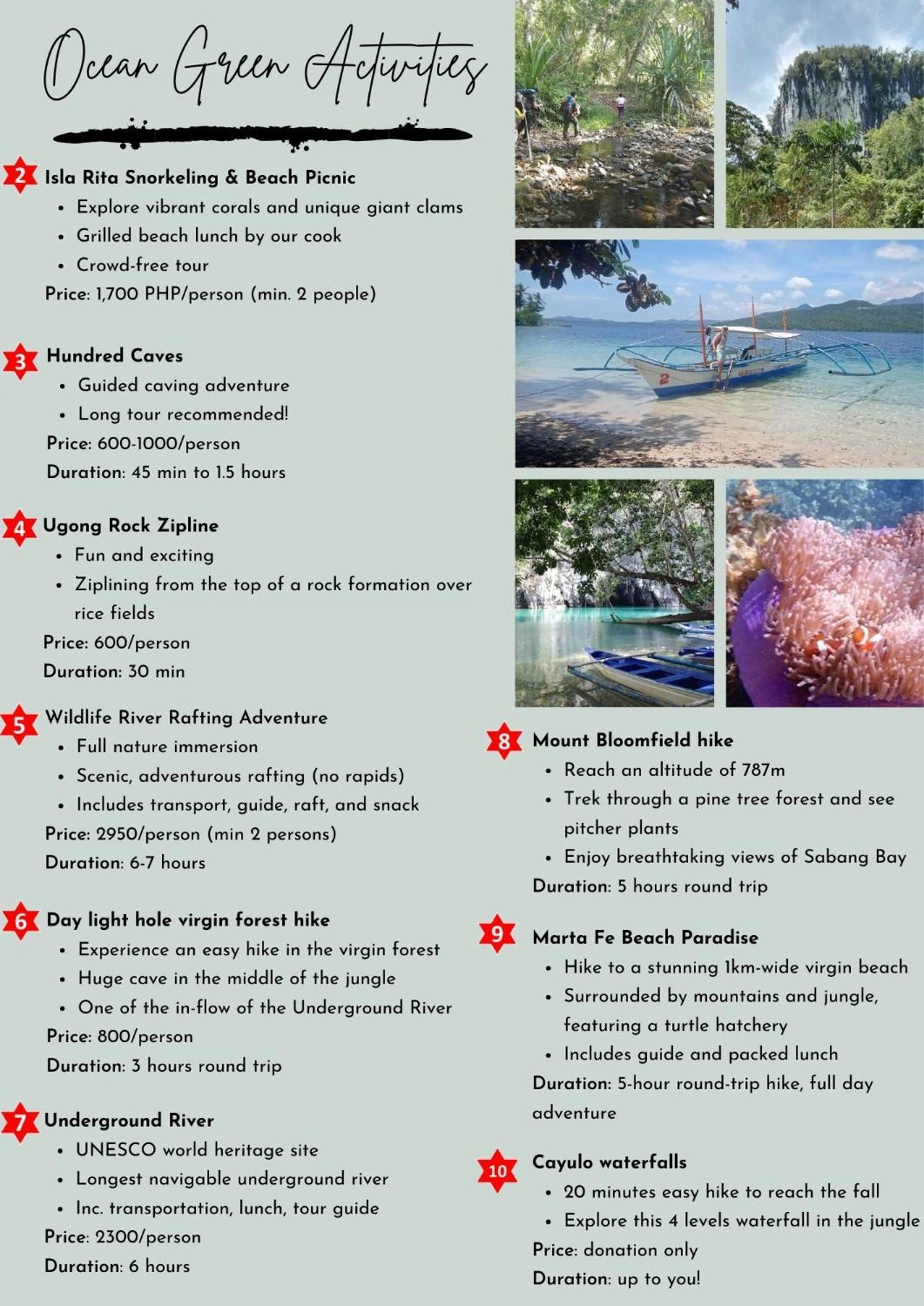 Ocean Green Eco Lodge Puerto Princesa Esterno foto